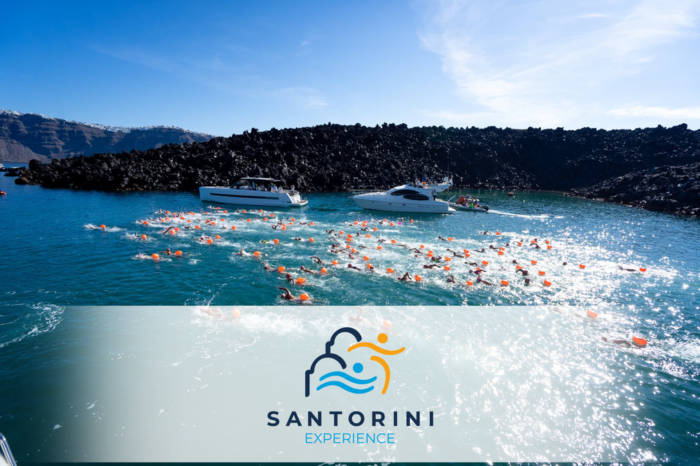 Aestian Hospitality Group as Gold Sponsor: Swimming the Caldera & October Magic at Santorini Experience 2026